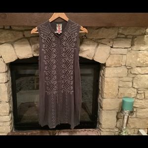 Gray medium Johnny Was sleeveless tunic